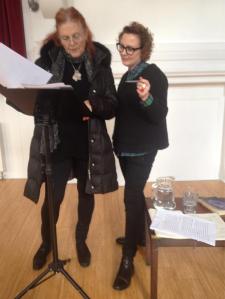 Liliane and Sarah at October Gallery.