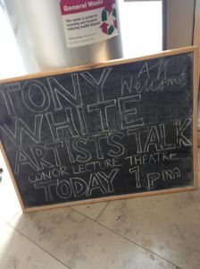 While I was in Belfast I was asked to give a lecture as part of the 'artists' talks' series at University of Belfast!